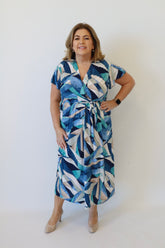 Dani Dress in Blue Glass