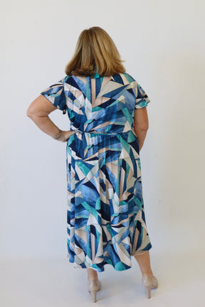 Dani Dress in Blue Glass