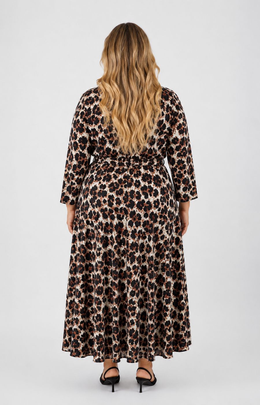 Dani Dress in Brown Leopard 