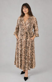Dani Dress in Snake Print 