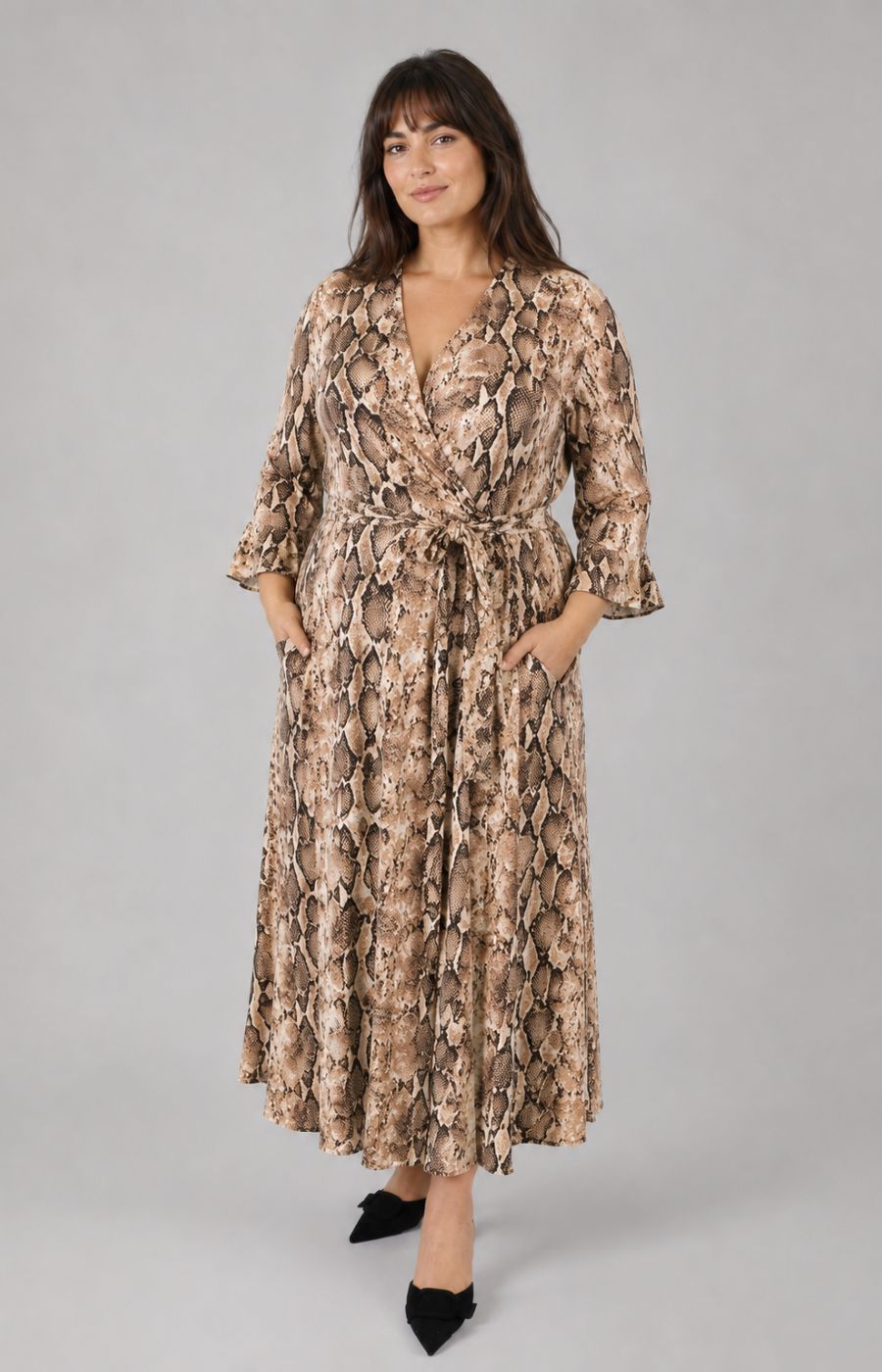 Dani Dress in Snake Print 
