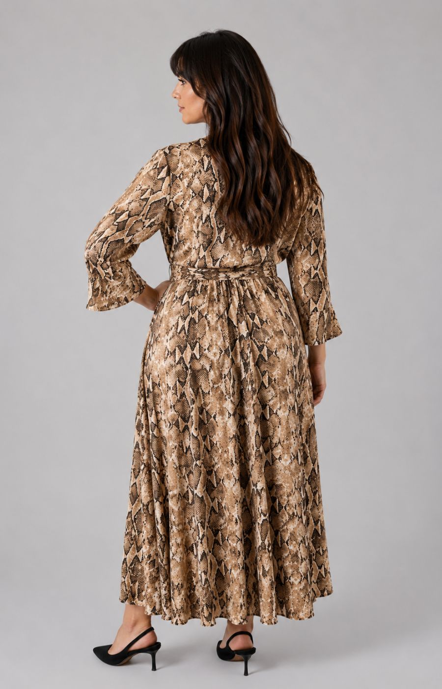 Dani Dress in Snake Print 