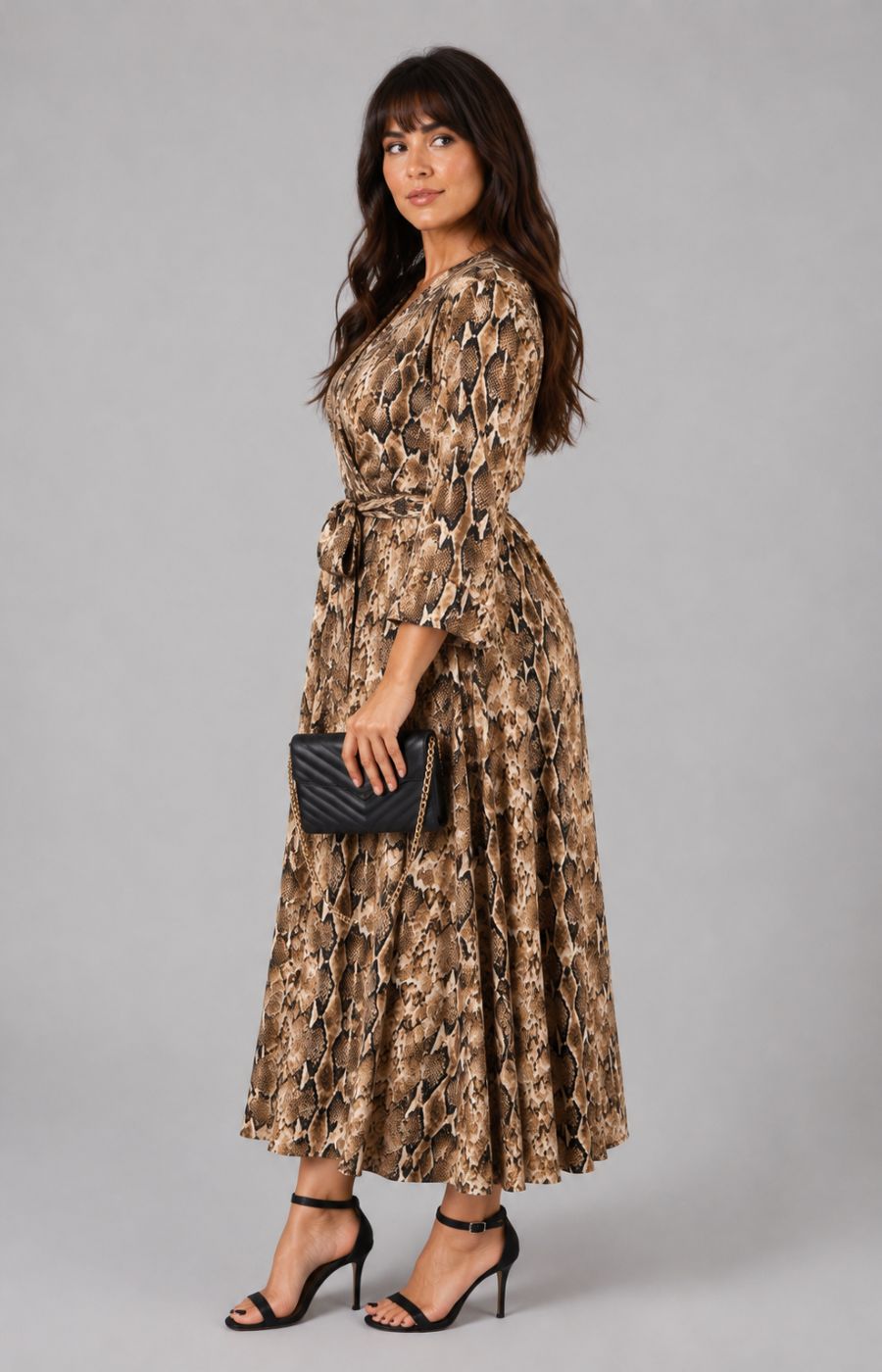 Dani Dress in Snake Print 