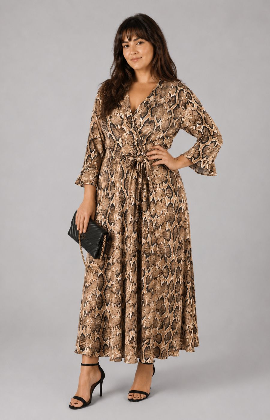 Dani Dress in Snake Print 