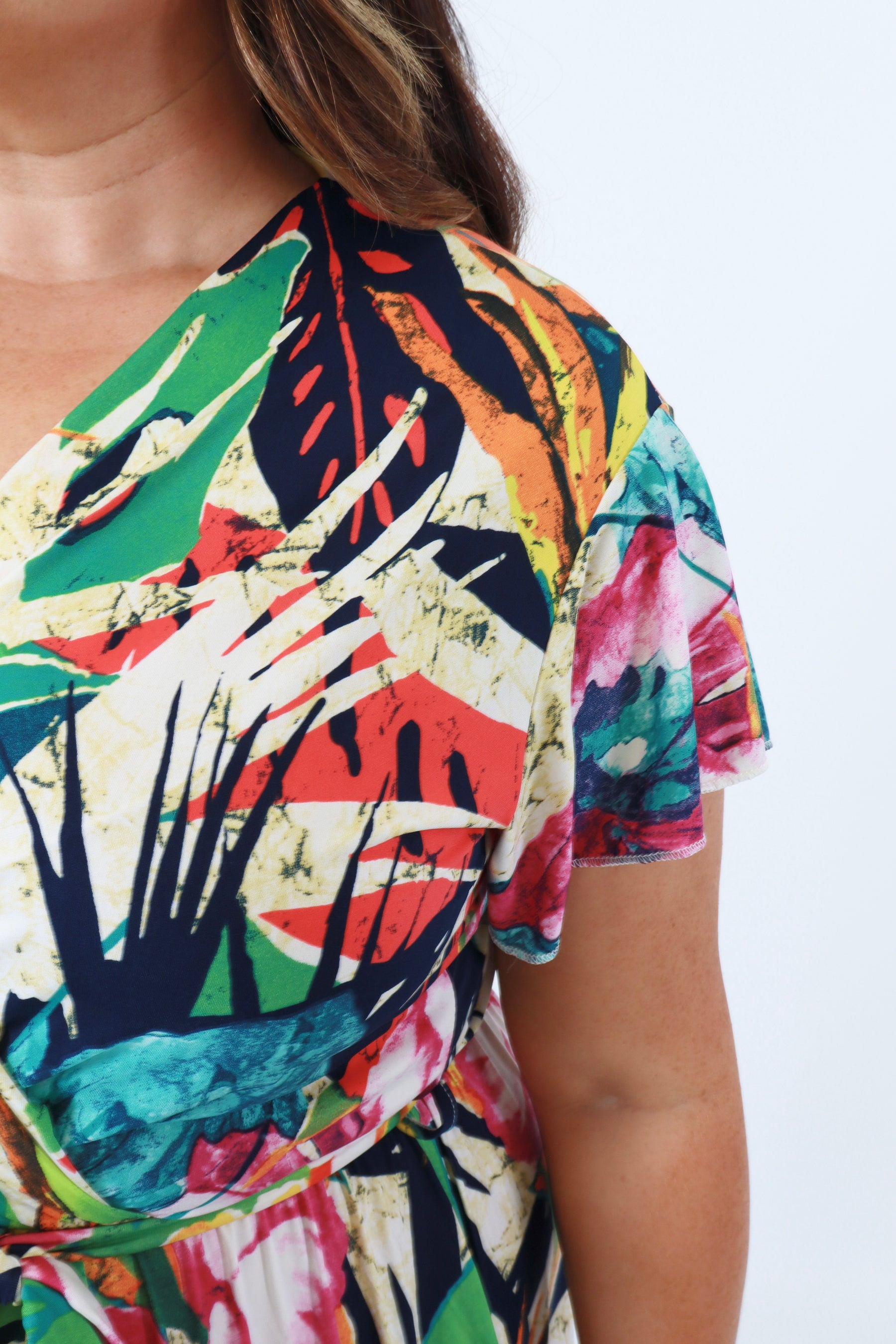 Dani Dress in Vibrant Tropical
