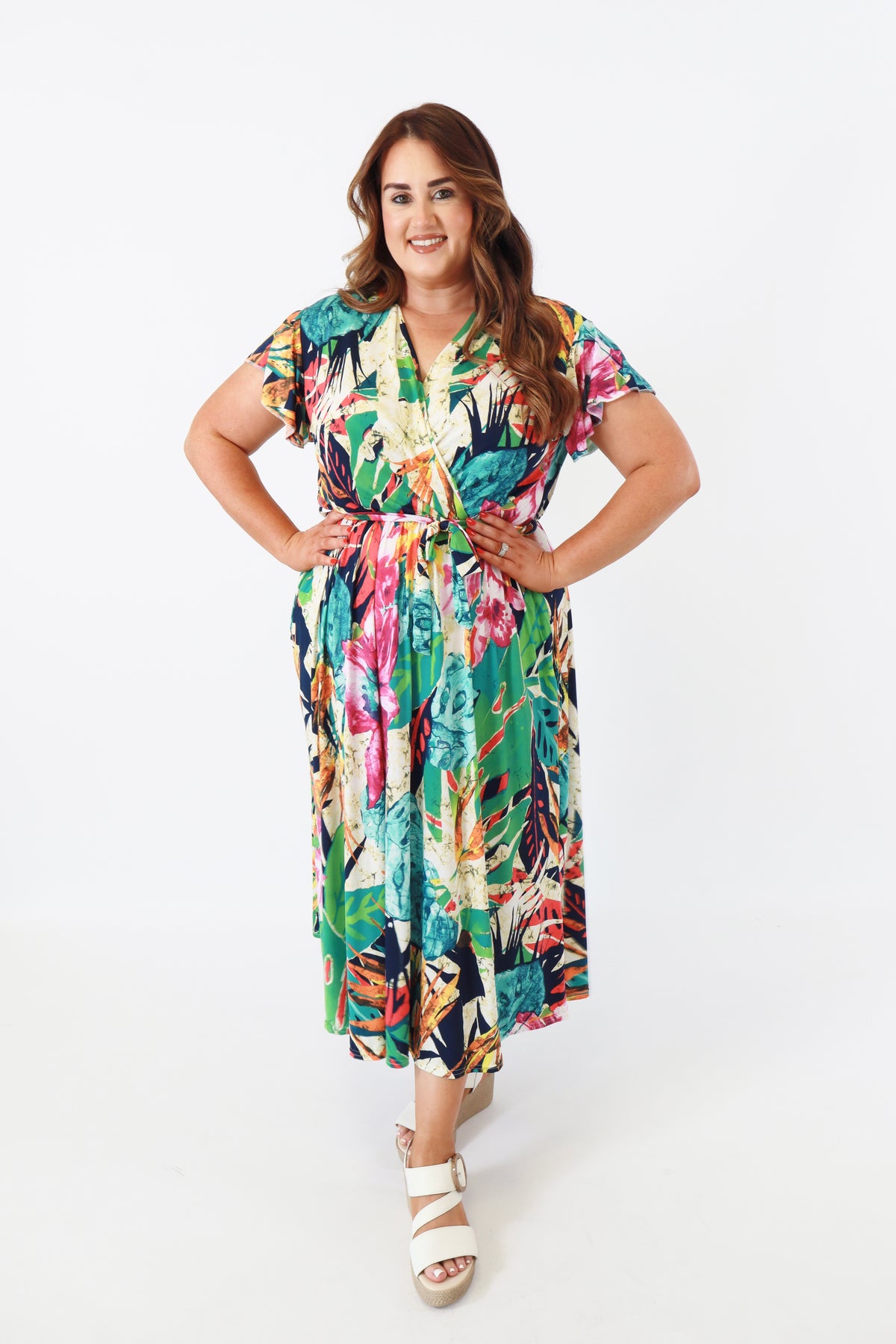 Dani Dress in Vibrant Tropical