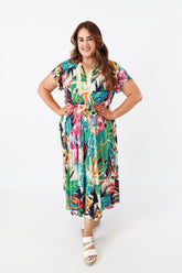 Dani Dress in Vibrant Tropical