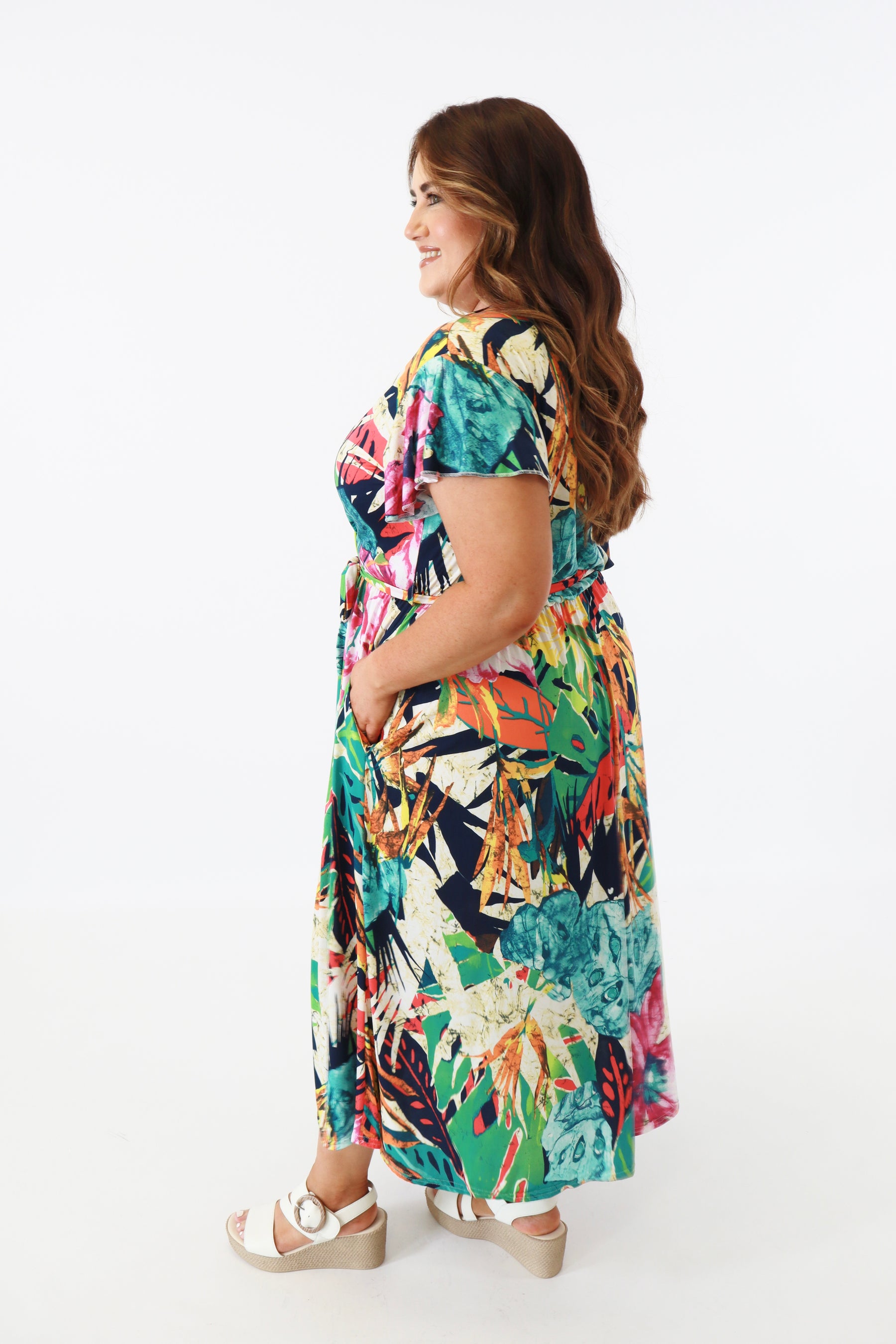 Dani Dress in Vibrant Tropical
