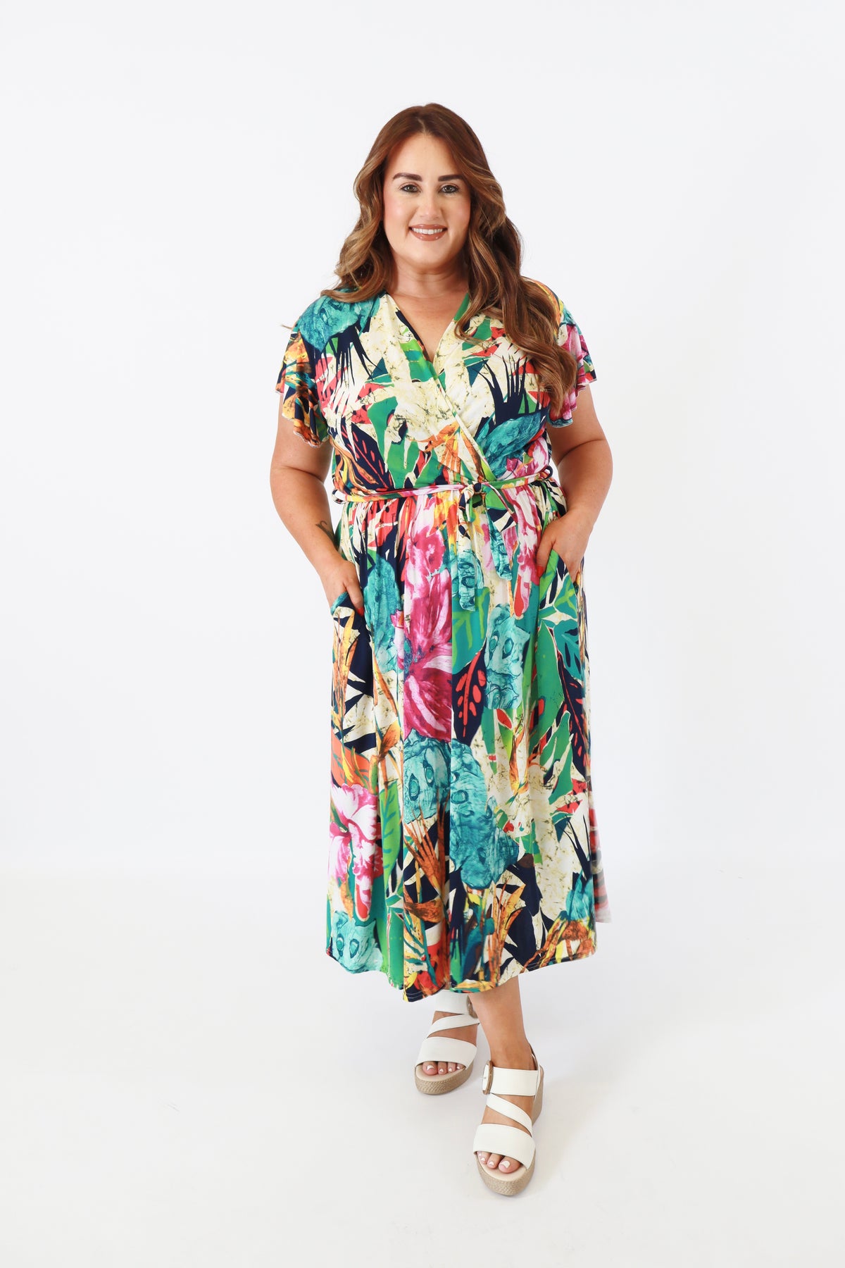 Dani Dress in Vibrant Tropical