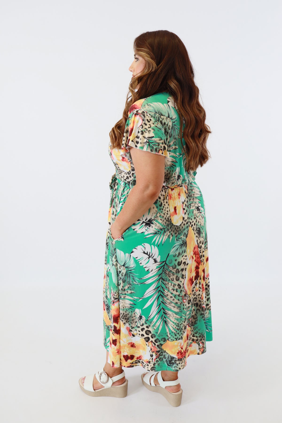 Dani Dress in Wild Turquoise