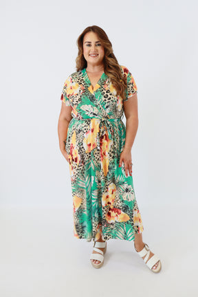 Dani Dress in Wild Turquoise