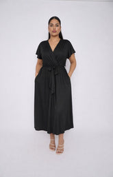 Dani Short Sleeve Dress in Black 