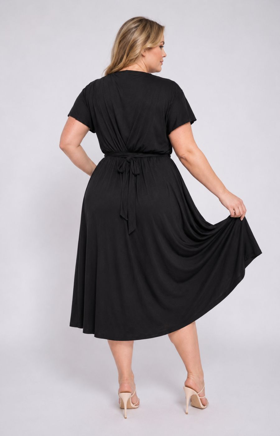 Dani Short Sleeve Dress in Black
