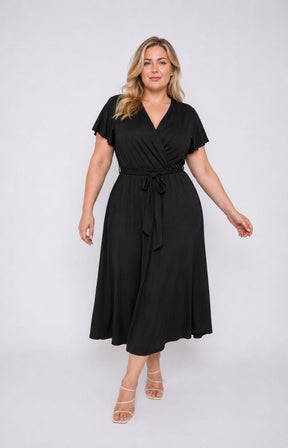 Dani Short Sleeve Dress in Black 