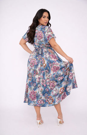 Dani Short Sleeve Dress in Boho Paisley 