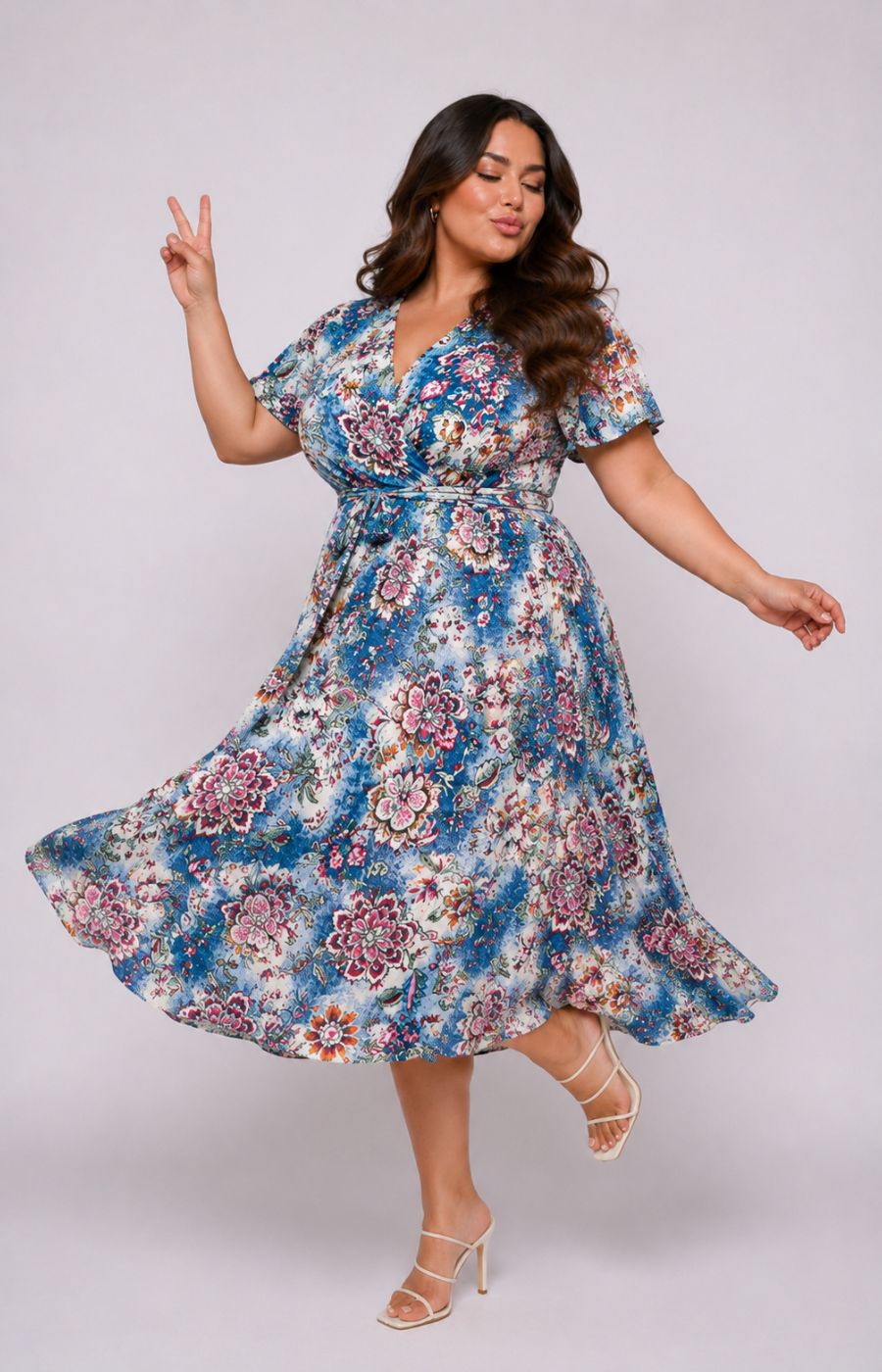 Dani Short Sleeve Dress in Boho Paisley 
