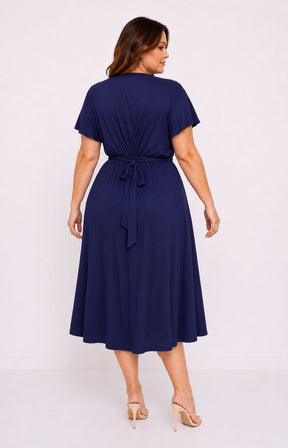 Dani Short Sleeve Dress in Navy 