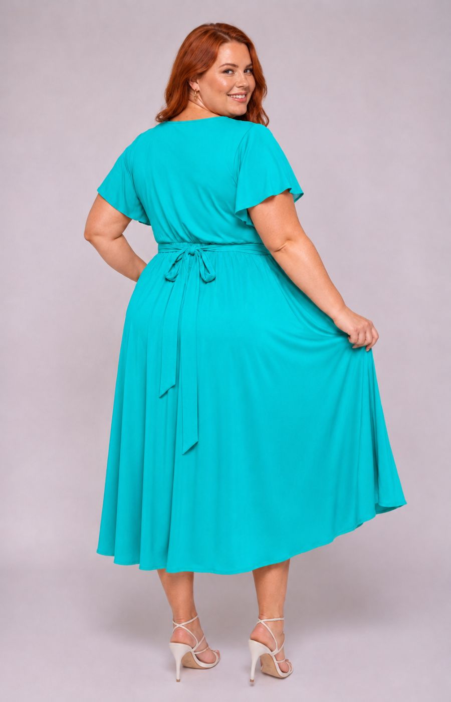 Dani Short Sleeve Dress in Turquoise 