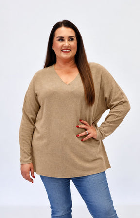 Daniela Jumper in Tan 