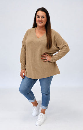 Daniela Jumper in Tan 