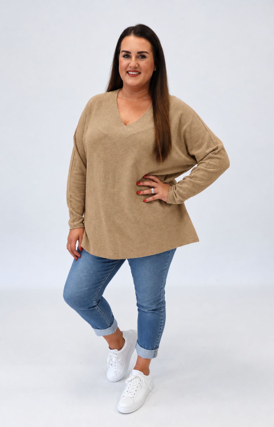 Daniela Jumper in Tan 