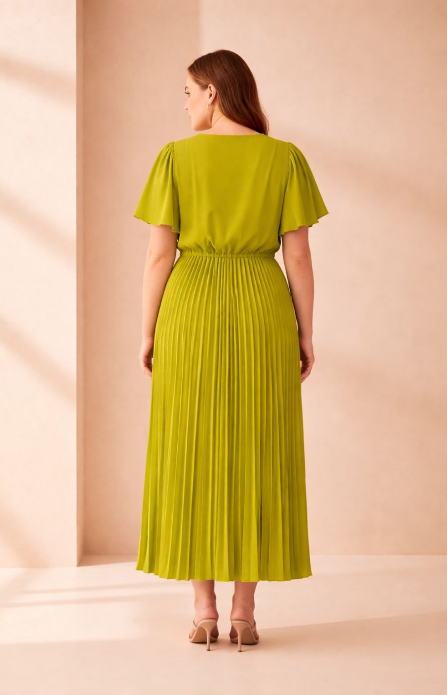 Daphne Dress in Lime 