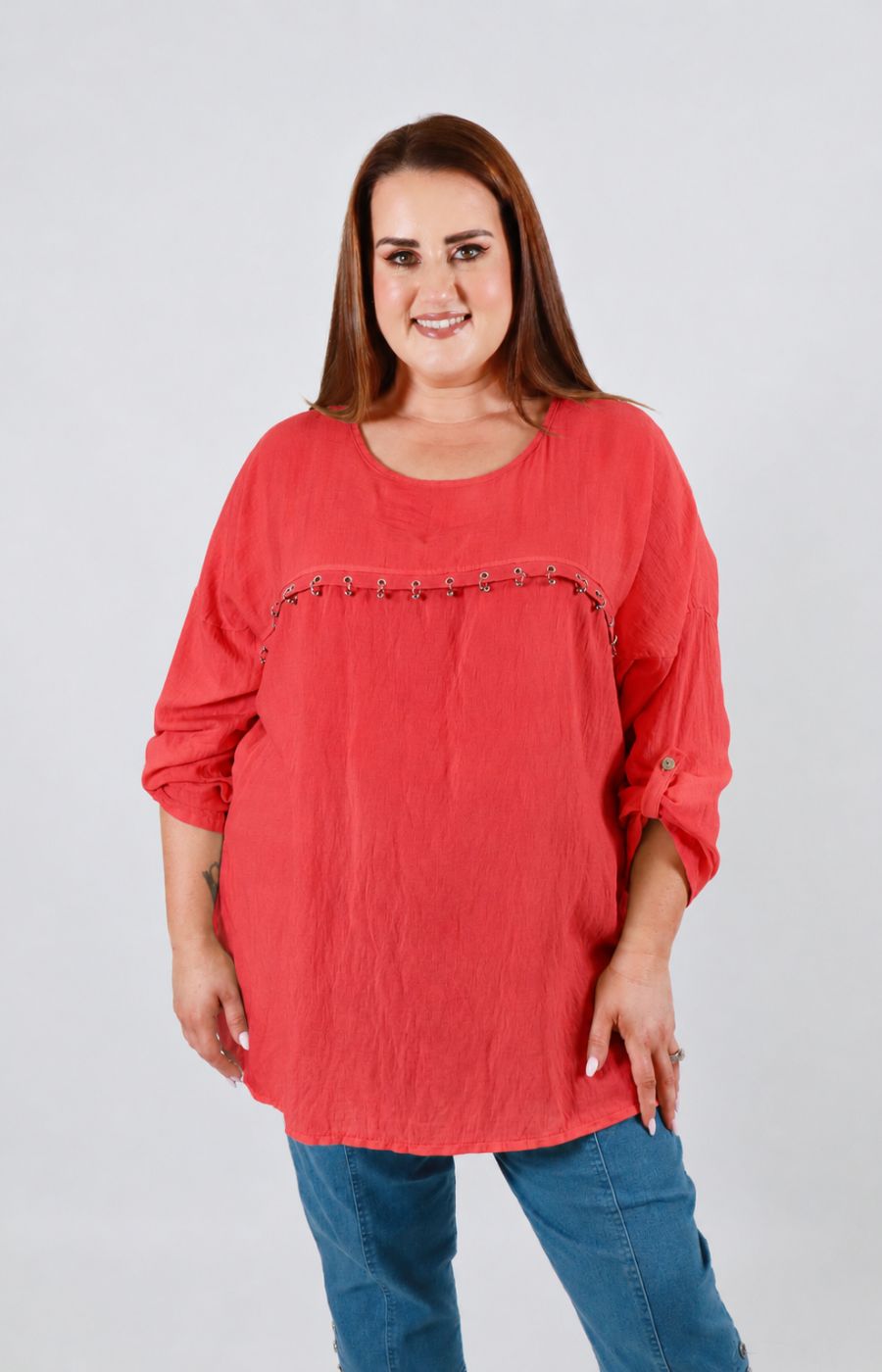 Dara Blouse in Coral 