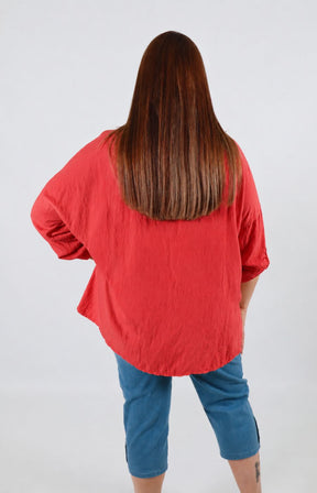 Dara Blouse in Coral 