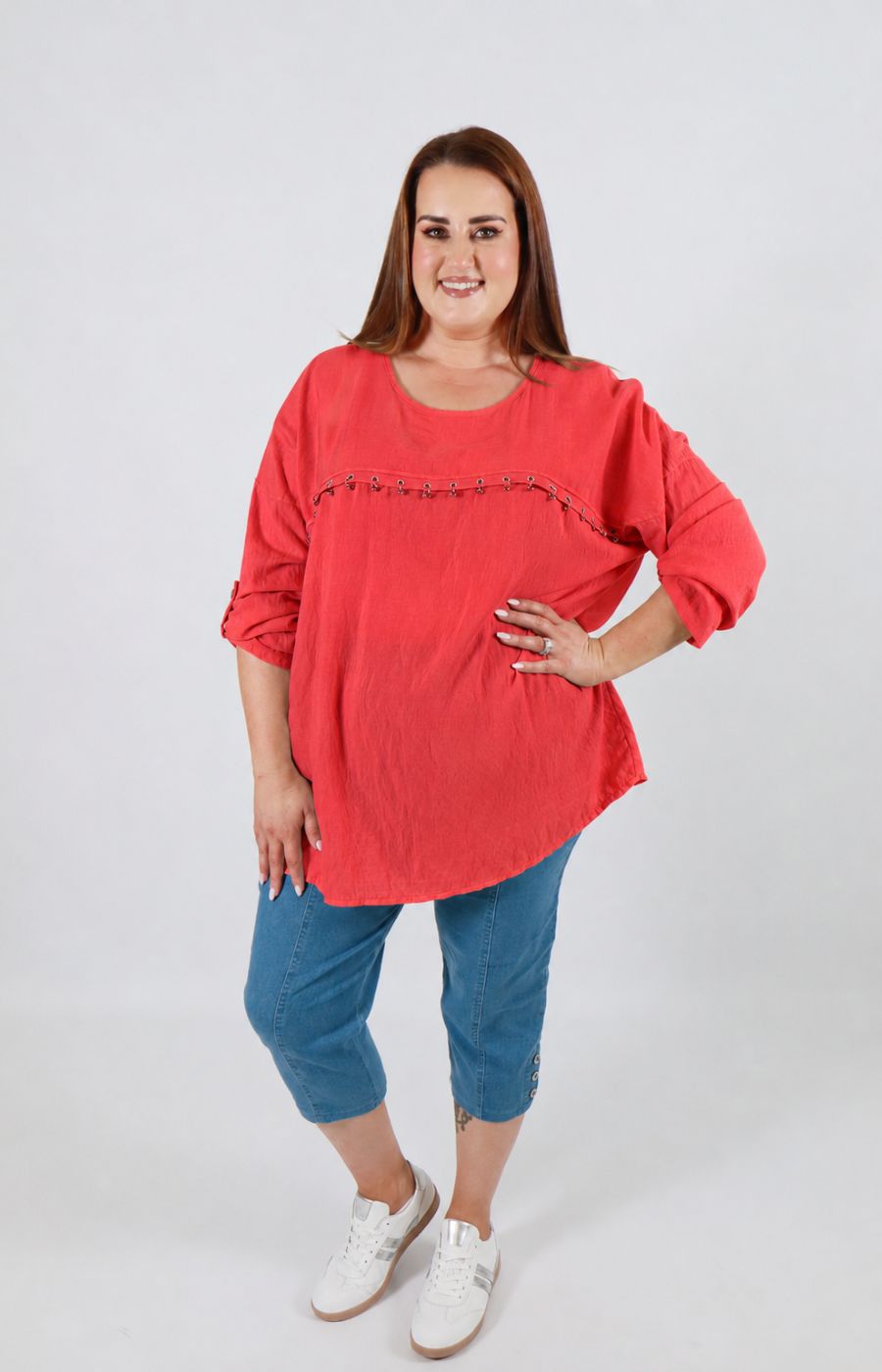 Dara Blouse in Coral 