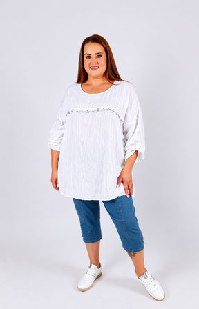 Dara Blouse in White 