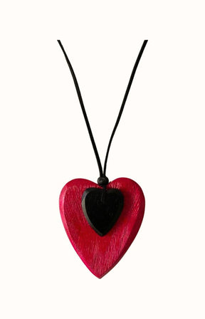 Eden Heart Necklace in Pink