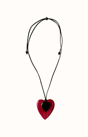 Eden Heart Necklace in Pink