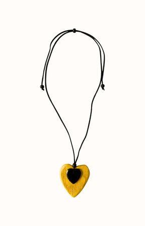 Eden Heart Necklace in Yellow