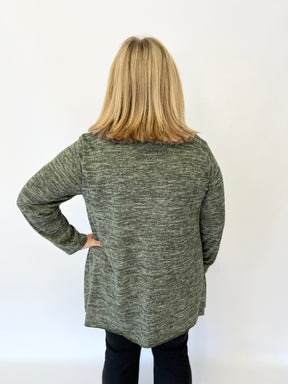 Eden Leopard Top in Khaki