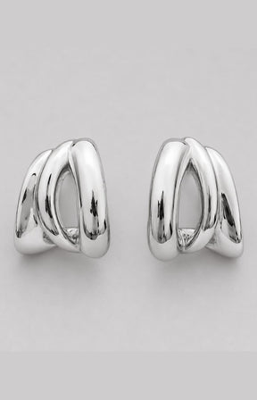 Elena Earrings in Silver 