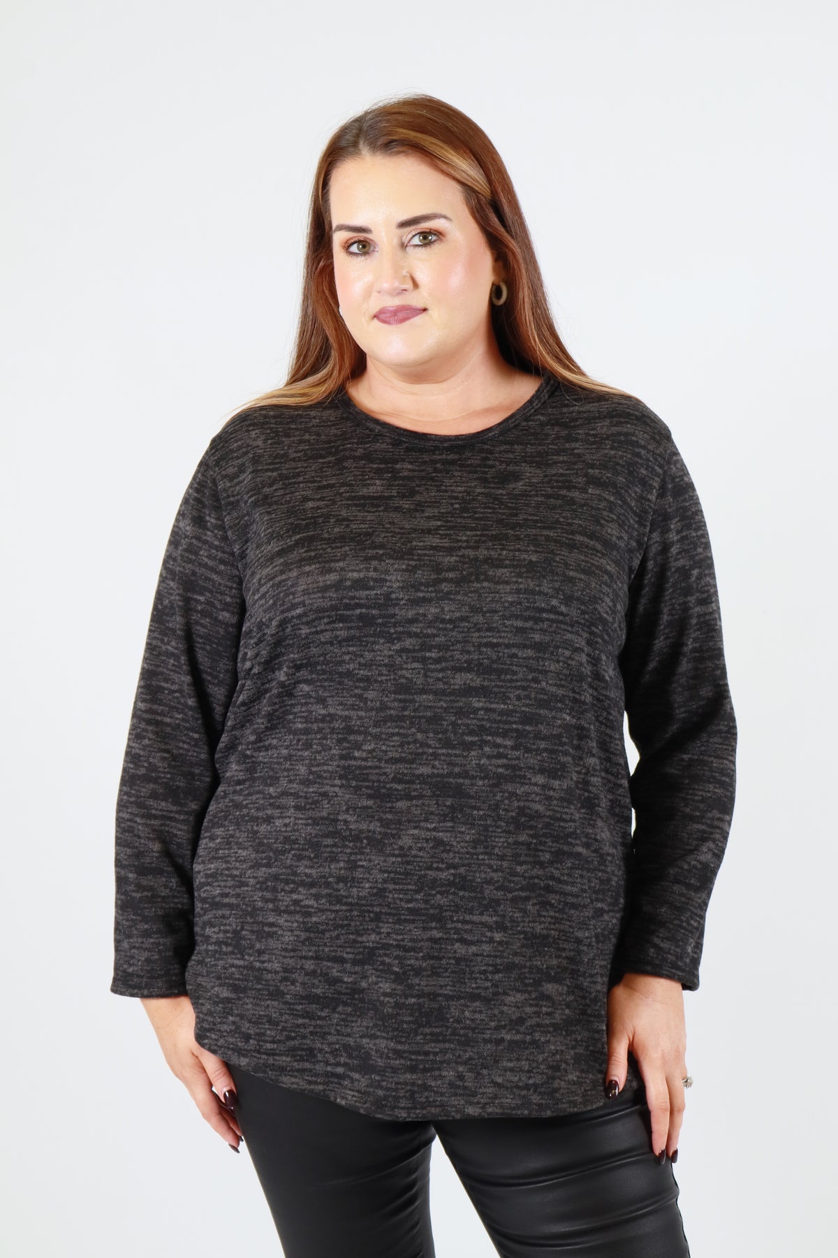Elisa Top in Charcoal
