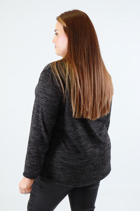 Elisa Top in Charcoal