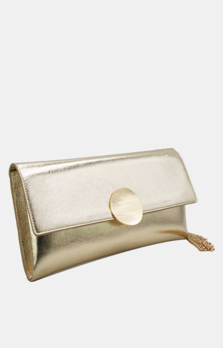 Ella Clutch Bag in Gold 