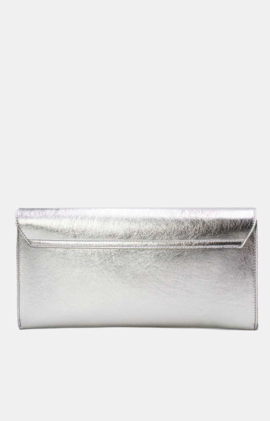 Ella Clutch Bag in Silver 