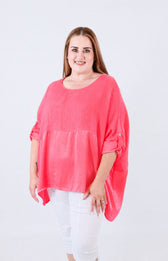Ellen Blouse in Coral 