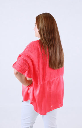 Ellen Blouse in Coral 