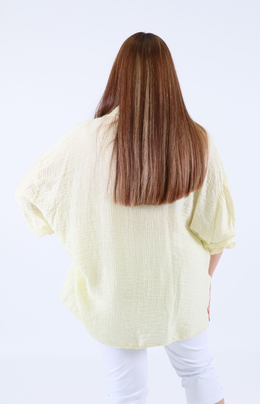 Ellie V Neck Blouse in Yellow 