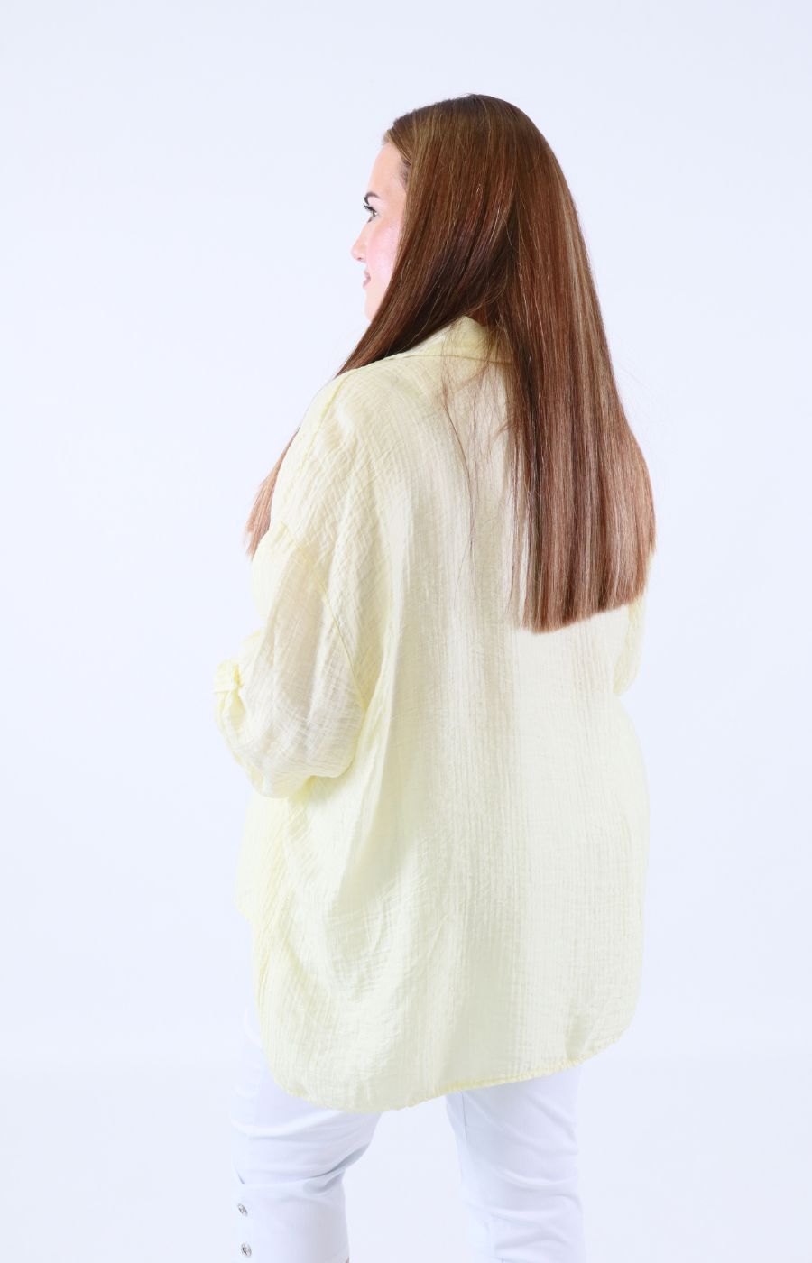 Ellie V Neck Blouse in Yellow 