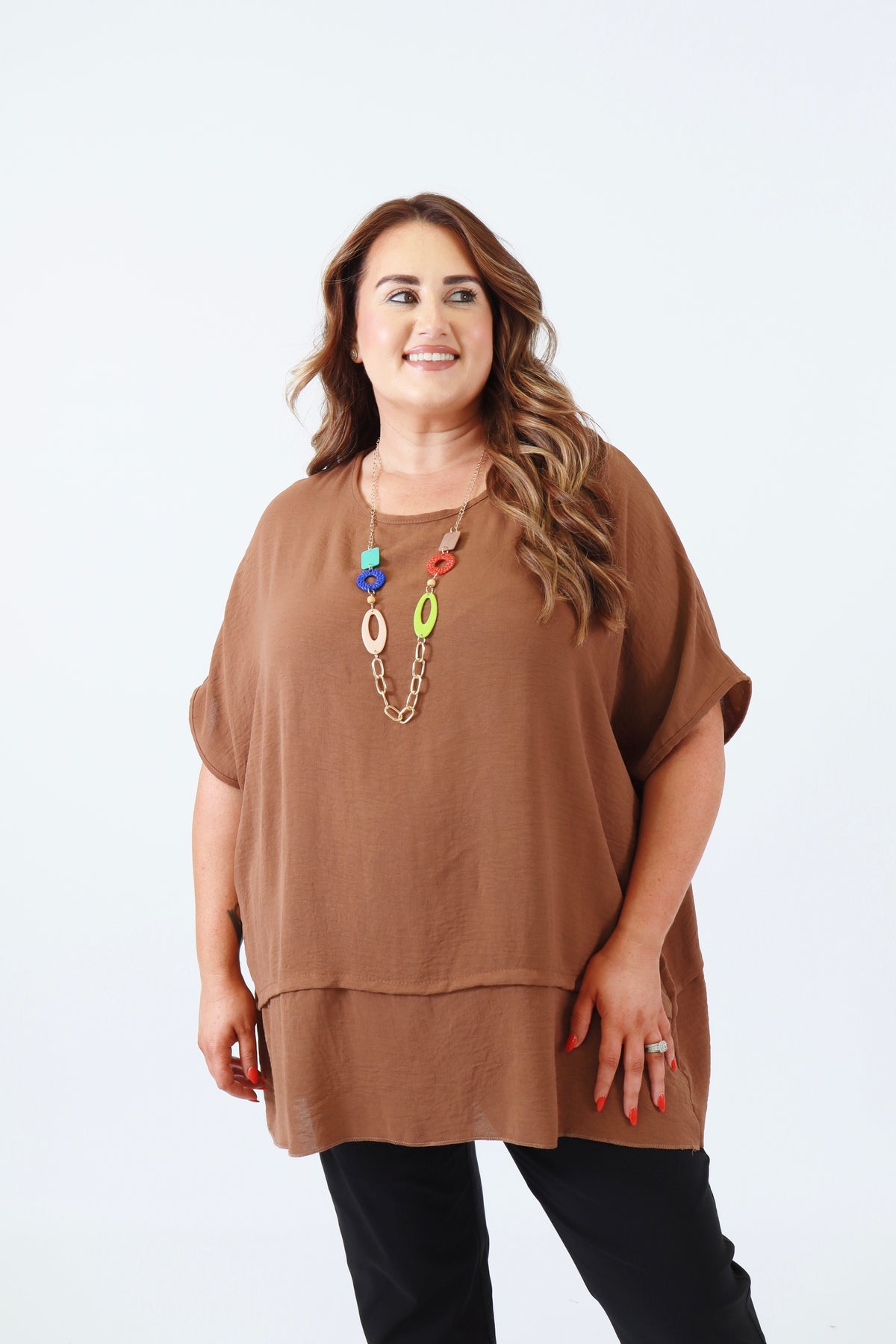 Elodie Blouse in Brown