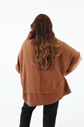 Elodie Blouse in Brown
