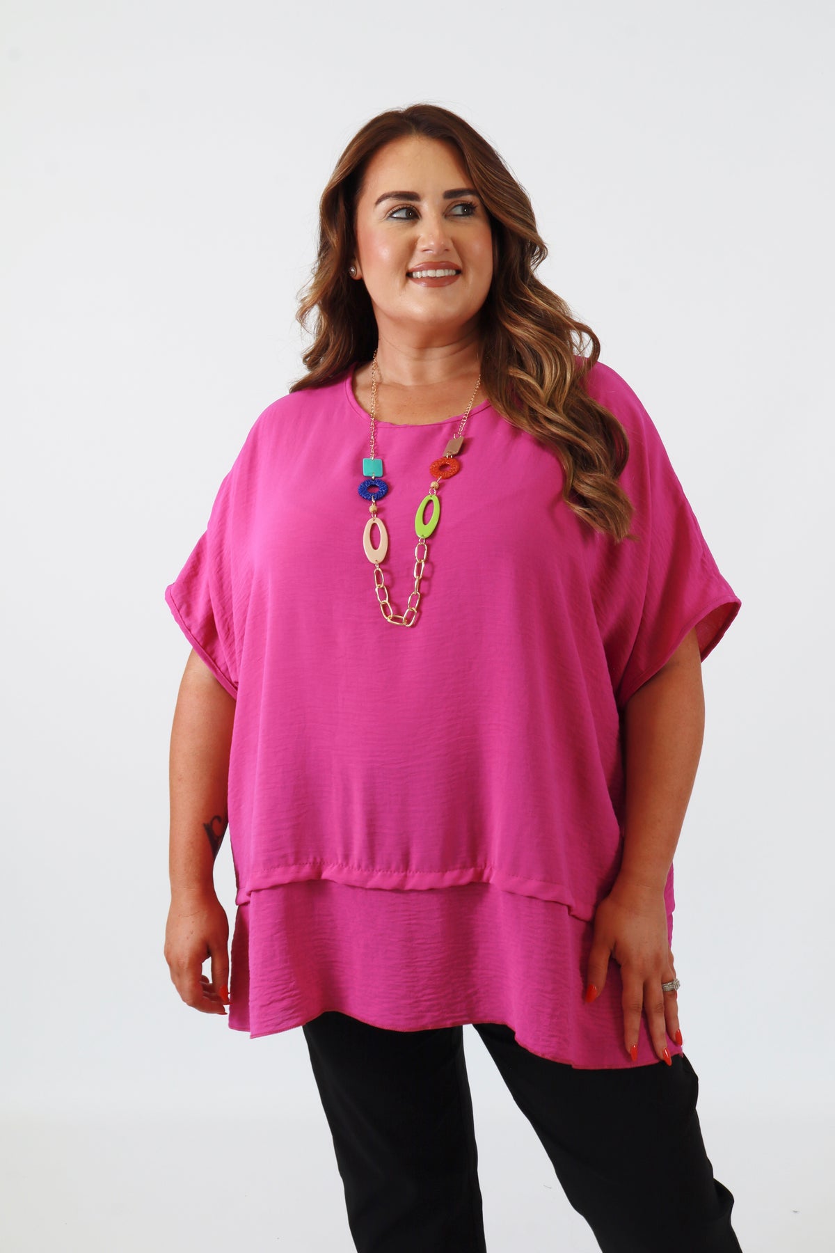 Elodie Blouse in Magenta