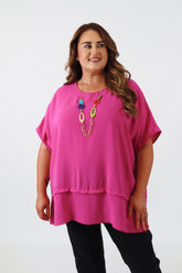 Elodie Blouse in Magenta