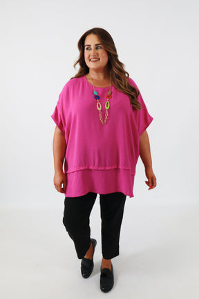 Elodie Blouse in Magenta