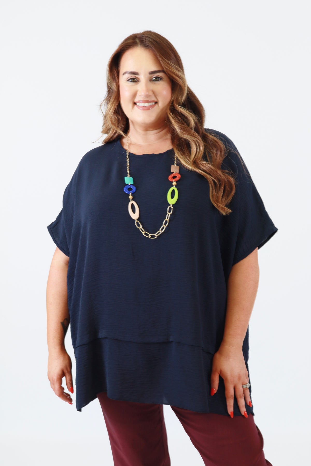 Elodie Blouse in Navy