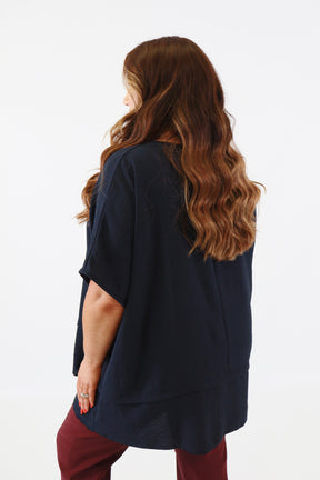 Elodie Blouse in Navy